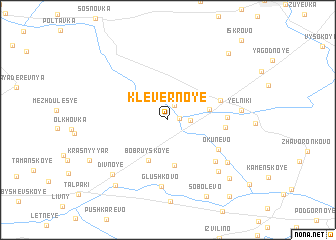 map of Klevernoye