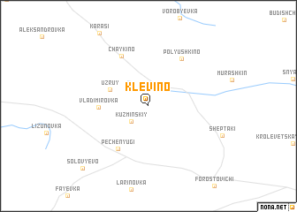 map of Klevino