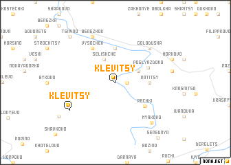 map of Klevitsy