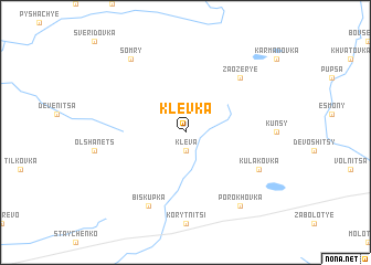 map of Klevka