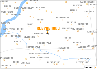 map of Kleymënovo