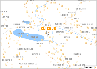 map of Kličevo