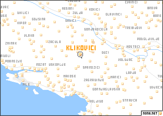 map of Klikovići