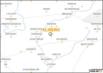 map of Klimenki