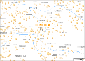 map of Klimenta