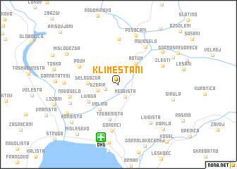 map of Klimeštani