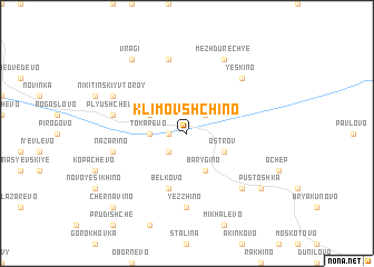 map of Klimovshchino