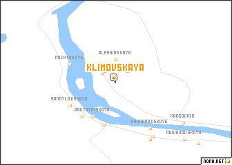 map of Klimovskaya