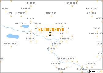 map of Klimovskoye