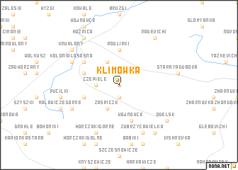 map of Klimówka