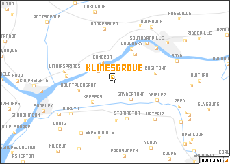 map of Klines Grove