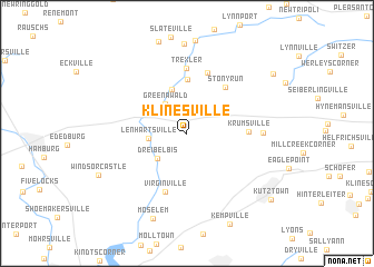 map of Klinesville