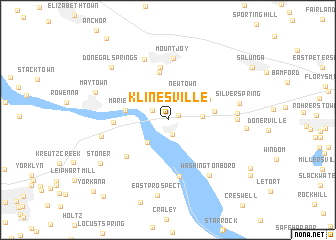 map of Klinesville