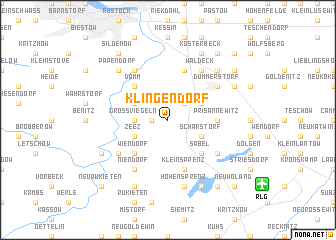 map of Klingendorf