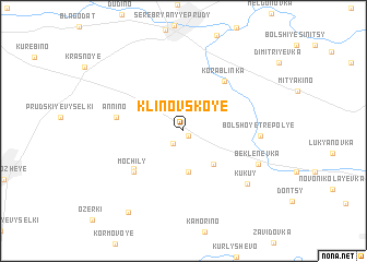 map of Klinovskoye