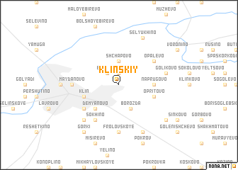 map of Klinskiy