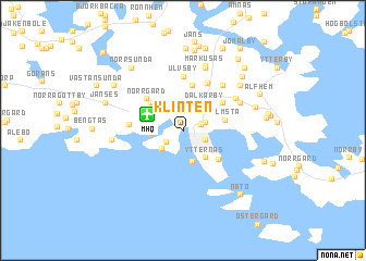 map of Klinten