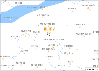 map of Kliny