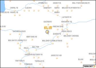 map of Klin