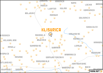 map of Klisurica