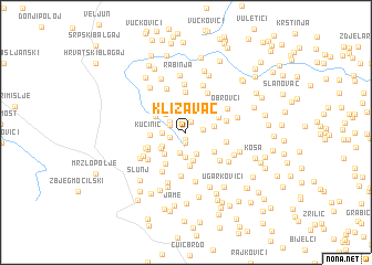 map of Klizavac