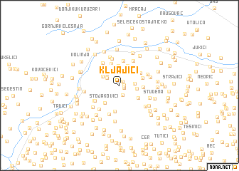 map of Kljajići