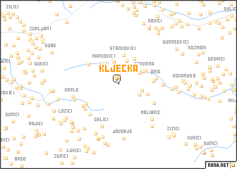 map of Kljecka