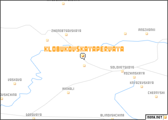 map of Klobukovskaya Pervaya