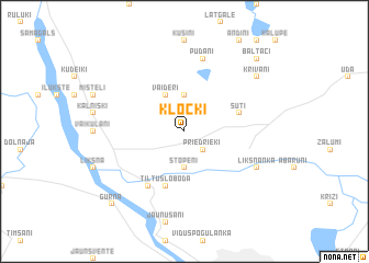 map of Kločki