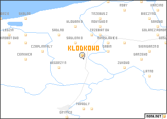 map of Kłodkowo