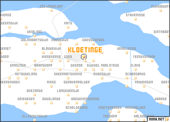 map of Kloetinge