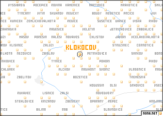 map of Klokočov