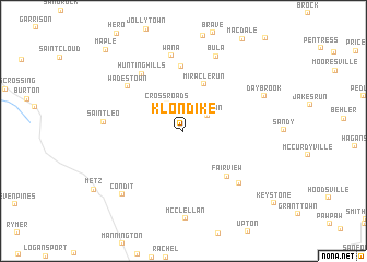 map of Klondike