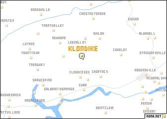 map of Klondike