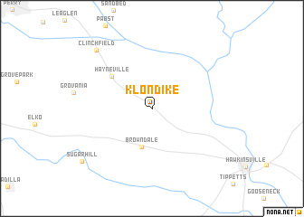 map of Klondike