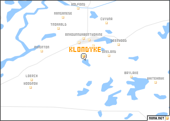 map of Klondyke