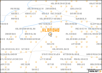 map of Klonowo