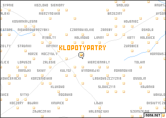 map of Kłopoty Patry