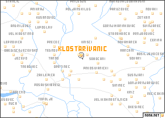 map of Kloštar Ivanić