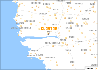 map of Kloštar