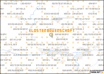 map of Klosterbauerschaft