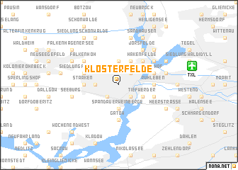 map of Klosterfelde