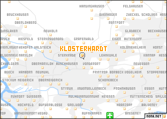 map of Klosterhardt