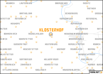 map of Klosterhof