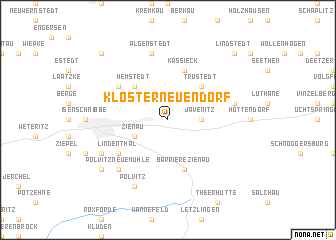 map of Kloster Neuendorf