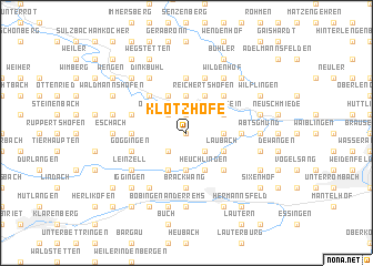 map of Klotzhöfe