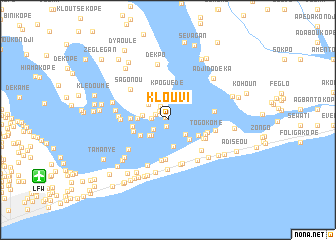 map of Klouvi