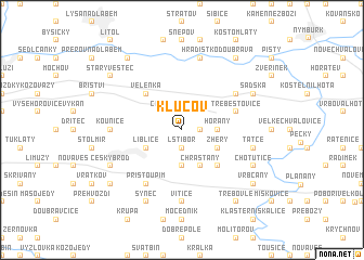 map of Klučov