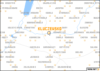 map of Kluczewsko