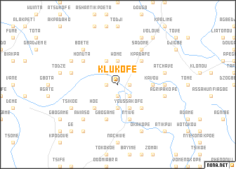 map of Klukofe